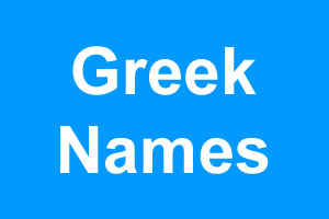 Greek boy names