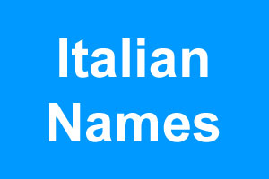 Italian boy names