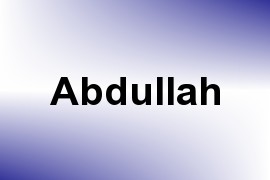 Abdullah name image