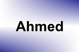 Ahmed name image