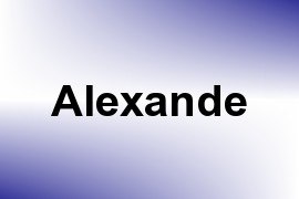 Alexande name image