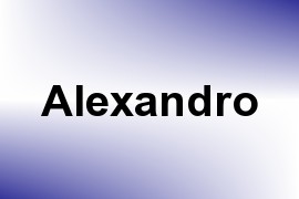 Alexandro name image