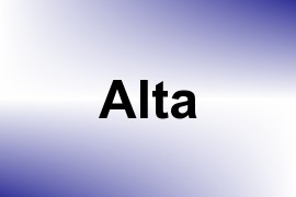 Alta name image