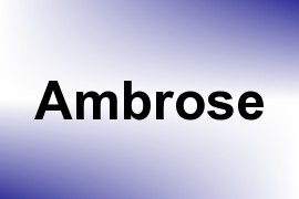 Ambrose name image