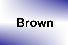 Brown name image