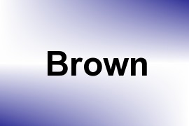 Brown name image