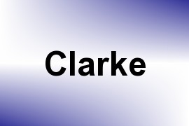 Clarke name image