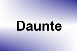 Daunte name image