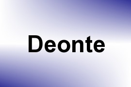 Deonte name image