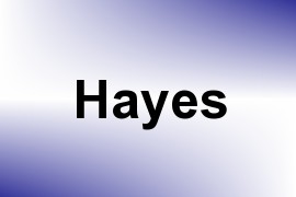 Hayes name image