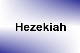 Hezekiah name image