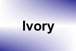 Ivory name image