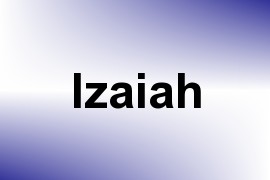 Izaiah name image