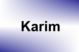 Karim name image