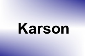 Karson name image