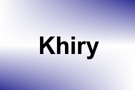 Khiry name image