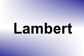 Lambert name image