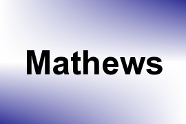 Mathews name image