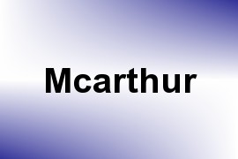 Mcarthur name image