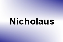 Nicholaus name image