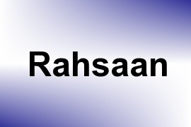 Rahsaan name image