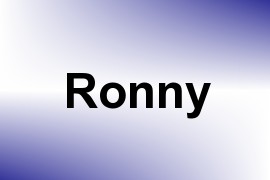 Ronny name image
