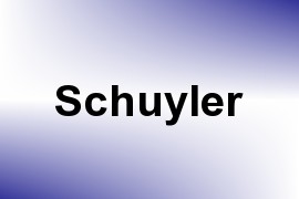 Schuyler name image