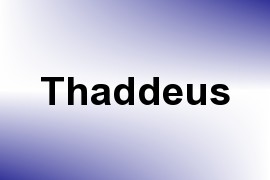 Thaddeus name image