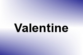 Valentine name image