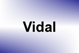 Vidal name image