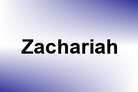 Zachariah name image