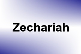 Zechariah name image